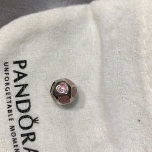 Pandora pink heart charm